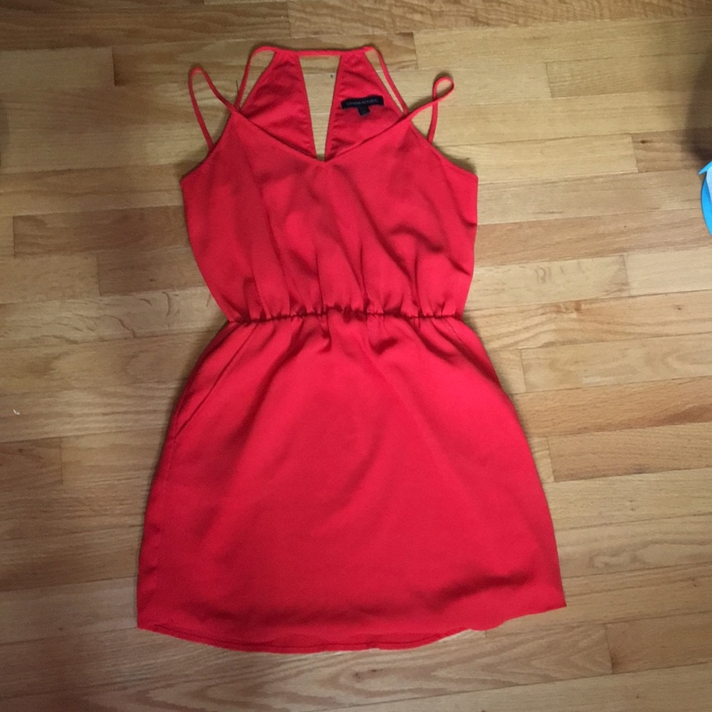 Strappy red Banana Republic dress